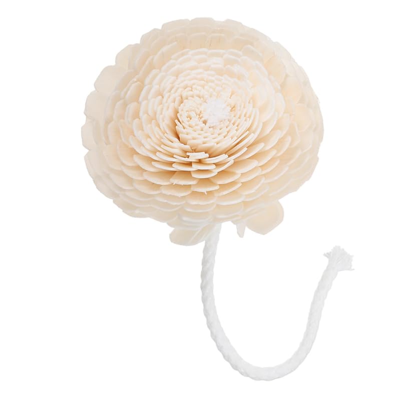 NOLITOY Diffuser Mixed Sola Flowers, Natural Material Cotton Reed Wood Flowers Decorative Refill Wood Diffuser with Rope