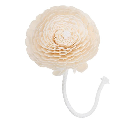 NOLITOY Diffuser Mixed Sola Flowers, Natural Material Cotton Reed Wood Flowers Decorative Refill Wood Diffuser with Rope