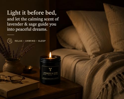 Scented Candles Set, 6 Pack Soy Wax Candles for Home, 42 oz, Birthday Gift | Up to 200 Hours Total Burn Time, Bergamot Cedar Lavender Sage Cypress Sea Salt Jasmine Amber Woods - color: 6 Pack Candle Set