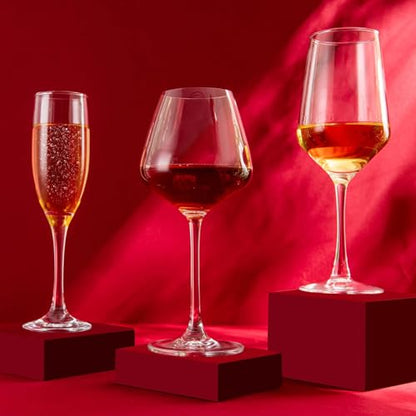 Wine Glasses Set of 4,13.5 oz/400ml Clear Red/White,Wine Glasses for Party, Wedding and Home,Premium Glasses Hand Blown,Long Stem,Daily Use. - size: Red Wine Glasses