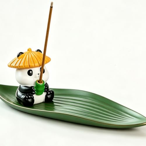 Incense Burner, Panda - Shaped Incense Holder, for the Tea Table.Meditation， Yoga， Spa Room Decor