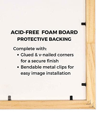 Brown Collage Frame With Mat - 20"x29" Outer Solid Wood Frame For Twenty 4"x4" and (1) 8"x8" Photos Rustic Brown Matted Instagram 4x4 Collage Photo Frame with Mat with Multi Opening Picture Matte