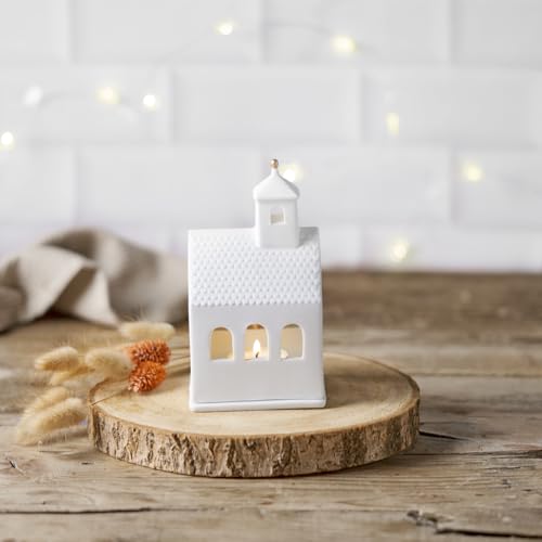Räder Porcelain Village House Chapel 5.5"/14cm - Tealight Holder