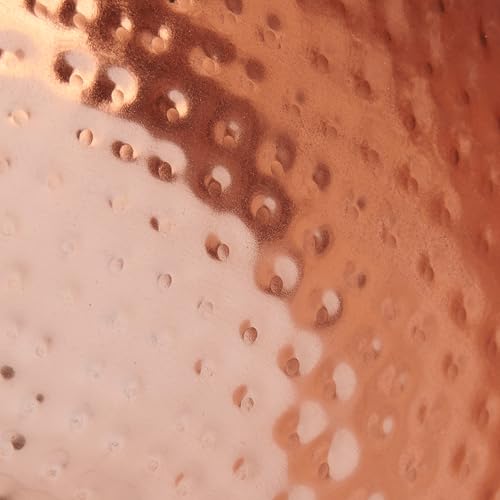 Creative Co-Op Round Hammered Metal Bowl, Copper Finish - color: Copper Finish