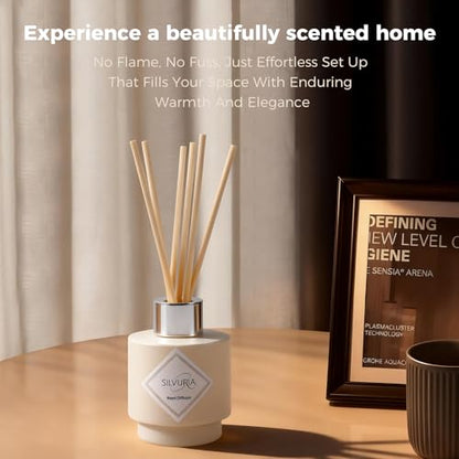 Bamboo Reed Diffuser Set,100ml Scented Oil Diffuser