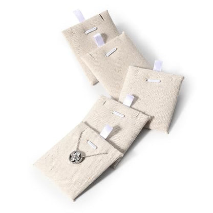 Oirlv Linen Jewelry Tray Insert Cards | Linen-Style Tray Cards, Soft Protective Surface, Fits Standard Jewelry Trays, Versatile for Necklaces/Earrings/Bracelets - size: 10PCS Linen Jewelry Cards