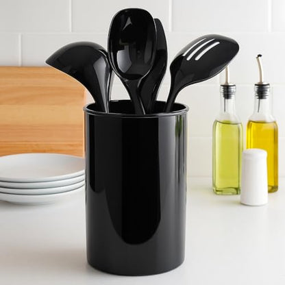 Calypso Basics by Reston Lloyd Plastic Utensil Holder, Black - color: Black, size: Utensil Holder