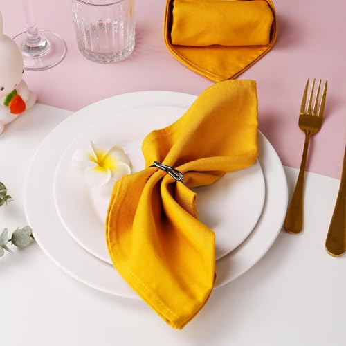 wonlex Elegant Modern Napkin Ring Buckles Set of 12 Cute Brushed Napkin Rings Serviette Napkin Holder Ring for Weddings Dinner Engagement Party Table (Infinity Knot-Black) - style: Infinity Knot-Black