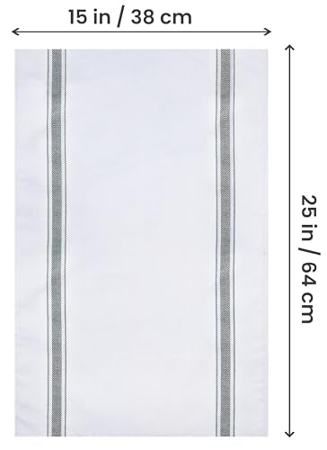 Utopia Towels Grey Dish Towels [12 Pack - 15 x 25 in] 100% Ring Spun Cotton | Highly Absorbent & Reusable Cleaning Bar, Tea, Kitchen and Dishcloths Set - 200 GSM - color: Grey