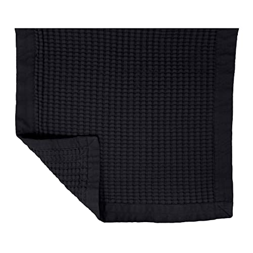 GILDEN TREE Bathroom Mat Absorbent Cotton Quick Dry for Shower, Bath & Bathtub Washable Thin, Modern Style (Faded Black) - color: Faded Black, size: Bath Mat (24" x 32")
