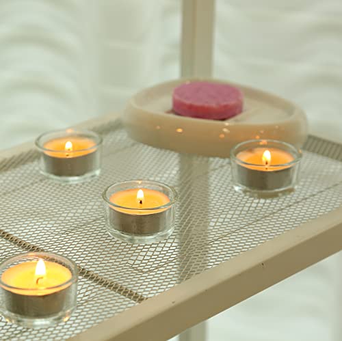 GOLDEAL 30 PCS Small Clear Glass Tealight Candle Holders,Tealight Holders Bulk Use for Weddings Parties Dinner,for 1.5" Tealight. as Well as Candle Mould… - color: Clear