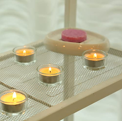 GOLDEAL 30 PCS Small Clear Glass Tealight Candle Holders,Tealight Holders Bulk Use for Weddings Parties Dinner,for 1.5" Tealight. as Well as Candle Mould… - color: Clear