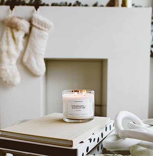 Home & Holiday 3 Wick Scented Candle - 43 Hour Burn | Made in the USA Luxury Clean Soy Wax Candles - Long Lasting Large Glass Jar Candle for Home - 3 Wicks - 14.9oz - color: Home + Holiday