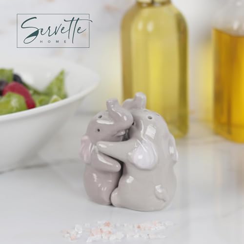 Hugging Elephants Salt and Pepper Shaker - color: Hugging Elephants
