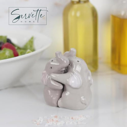 Hugging Elephants Salt and Pepper Shaker - color: Hugging Elephants