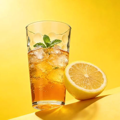 Mapoxy 16 Oz Vintage Hobnail Highball Glass Cups, 12 Pack | Textured Drinking Glasses for Water, Juice, Beer, Iced Tea, Cocktails, Clear Glasswares for Home&Bar Use, Dishwasher Safe