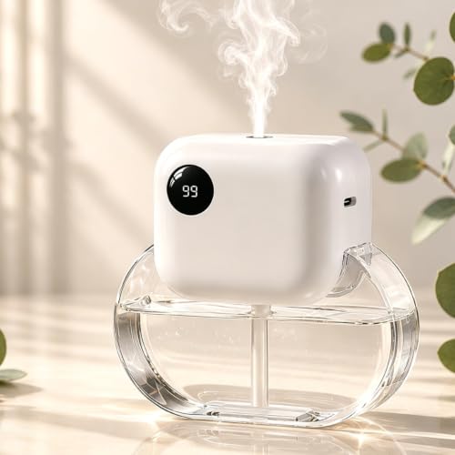 Aroma Diffuser with 170ML Essential Oil Set for Home,White Tea | Aromatherapy Diffuser with 6 Adjustable Mist Modes, 90 Days Long-Lasting Runtime, Ultra Quiet 35dB Operation, 7-Color Light - color: White