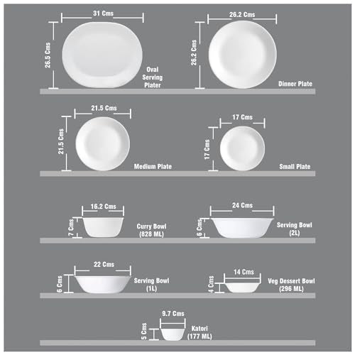 Corelle Vitrelle 6-Piece Soup/Cereal Bowl Set Triple Layer Glass and Chip Resistant, 18-Oz Lightweight Round Bowls, Winter Frost White - size: 18oz Bowls