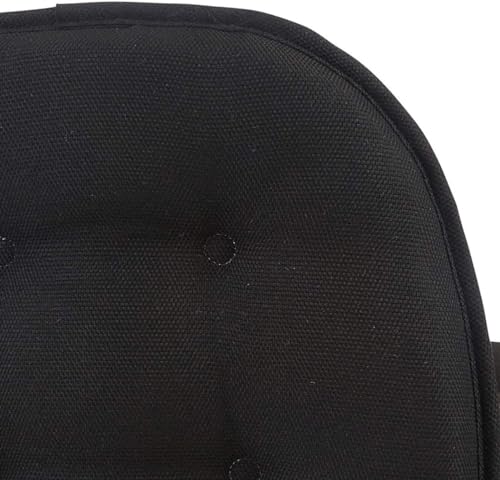 Non-Slip Chair Cushions, Assembled in USA, U-Shaped Skid-Proof Seat Pads for Dining Room, Kitchen, Office, 15"x16" - color: Solid Midnight Black, size: 2 Pack