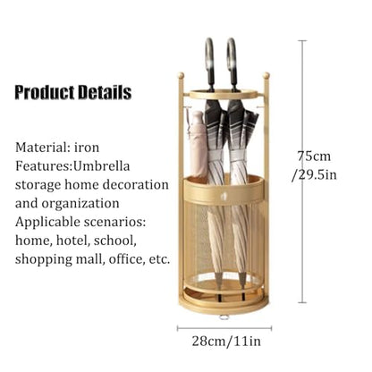 Commercial Metal Umbrella Stand Holder Indoor Large-Capacity Umbrella Stand Racks with Removable Drip Tray Entrance Umbrellas Organizer Freestanding Umbrella Basket for Home Office Entryway.(Black) - color: Black