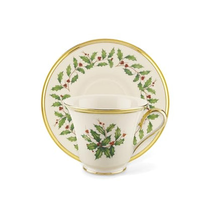 Lenox 146504040 Holiday Tea Saucer, Christmas Theme - style: Tea Saucer