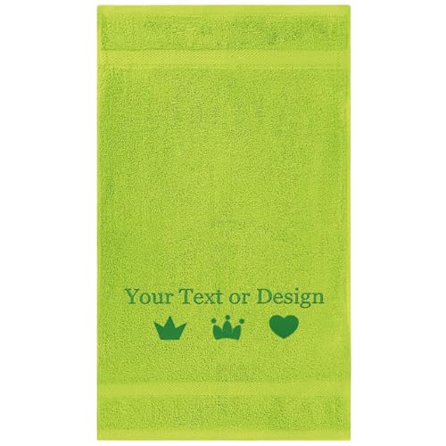 Personalized Passion Bath Sheet Towel with Name, Monogram - 30"x60" Highly Absorbent & Super Soft Turkish Cotton Bath Towels for Bathroom, Gym & Hotels - Lime Green - color: Lime Green, size: Bath Sheet (30"x60")