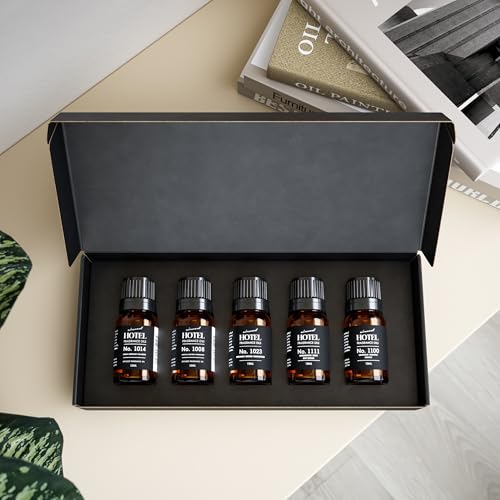 AirScent Hotel Diffuser Oil Gift Set - Buyers Best Picks 5 Pack - 10 mL | Fragrance Oil Sampler Set - Inspired by the Baccarat NYC, My Way and Capri Brezza and other Hotel Scent Samples