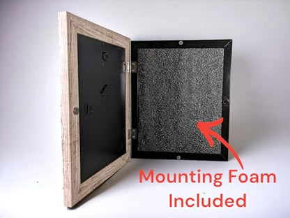 Concealment Picture Frame Hidden Gun - Secret Storage - Hidden Compartment - 8x10-5x7 - color: Natural