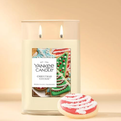 Yankee Candle Large Tumbler Scented Candle with up to 80 Hour Burn Time, Premium Plant Wax Blend for Consistent Burn, 20 oz Tumbler Candle with Room Filling Fragrance, Christmas Cookie - color: Christmas Cookie, size: 20oz
