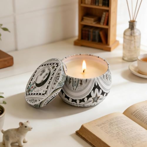 Candle Set for Women Gift, Scented Candles, 6 Pack Large Natural Soy Wax Candles in Tins, Stress Relief Gifts for Women, Aromatherapy Candle, 5.7oz Each, 30-35 Hr Burn, Ideal Gifts for Mom Birthday - size: Large 6-Candle Set (Boho)