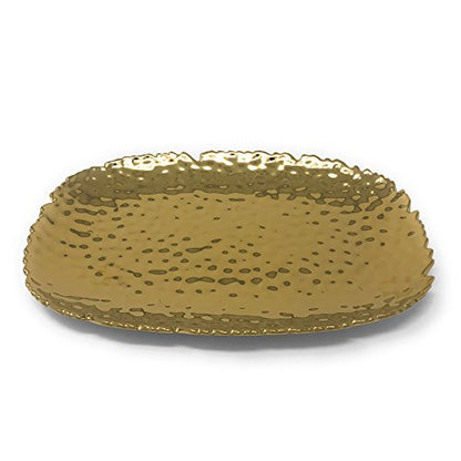 Pampa Bay Golden Millennium Titanium-Plated Porcelain 11-inch Platter, Gold
