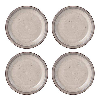 Pfaltzgraff Sadie 16-Piece Cream Dinnerware Set, Service for 4, Durable Stoneware Plates and Bowls with Classic Design, Microwave and Dishwasher Safe - color: Cream