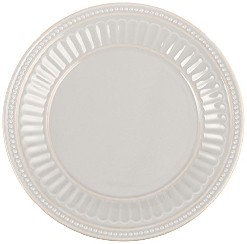 Lenox White French Perle Groove Dessert Plate, 1.13 LB - style: Dessert Plate