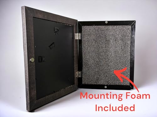 Concealment Picture Frame Hidden Gun - Secret Storage - Hidden Compartment - 8x10-5x7 - color: Black