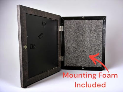 Concealment Picture Frame Hidden Gun - Secret Storage - Hidden Compartment - 8x10-5x7 - color: Black