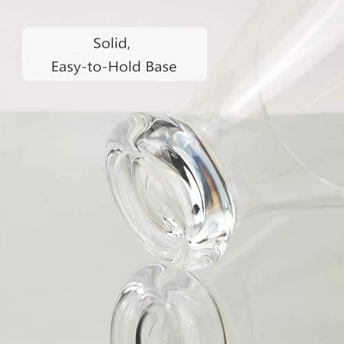 Set of 6 Stemless Martini Acrylic Glasses 9 oz, Heavy Base Stable Cocktail/Juice/Red Wine Glasses,Plastic Drinking Tumbler, Fits Ice Cream/Milkshakes,Ideal for Home Party, Clear - color: Clear color