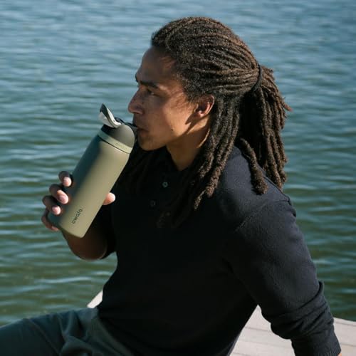 Owala FreeSip Stainless Steel Water Bottle 32 oz Off Road - color: Off Road, size: 32 Ounces