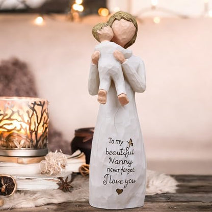Nanny Gifts for Grandma, Gifts for Nanny, Gift from Grandkids, Sculpted Hand-Painted Figurine - style: Nanny gifts