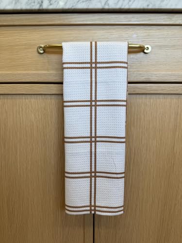 Kitchen Towels, Dish Towels for Kitchen, 3 Pc Kitchen Towel Set | Microfiber Waffle Towels, 16 x 26 inches, with Hanging Loops, Reusable Tea Towels, Cute Kitchen Towels - 3 Pack - color: Multicolor