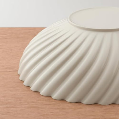 Ceramic Decorative Bowl, 10''×3'', Stylish Fruit Bowl for Kitchen Counter