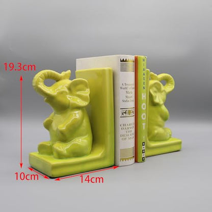 Ceramic Bookends, Set of Book Holders, Library Decoration