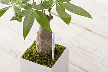 Sustee Aquameter, White, Medium -Soil Moisture Meter for Potted Plants - Plant Water Sensor (Refillable Style)