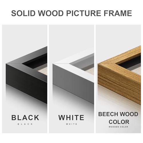 BrightA 5-Layer Wood Relief Wooden Wall Art Fluid Curves in Warm Brown & Ash Grey with Linear Grain Background, Framed in Solid Wood & Tempered Glass for Contemporary Walls 27.5"x39.4" - color: Rice white + earth yellow + dark brown 3 + natural wood tone,