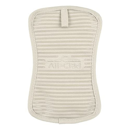 All-Clad Premium Pot Holder & Hot Pad: Heat Resistant to 500 Degrees - 100% Cotton, 10"x6.25" Hot Pad for Kitchen and Barbeque, (1-Pack), Almond - color: Almond, size: 1 Pack