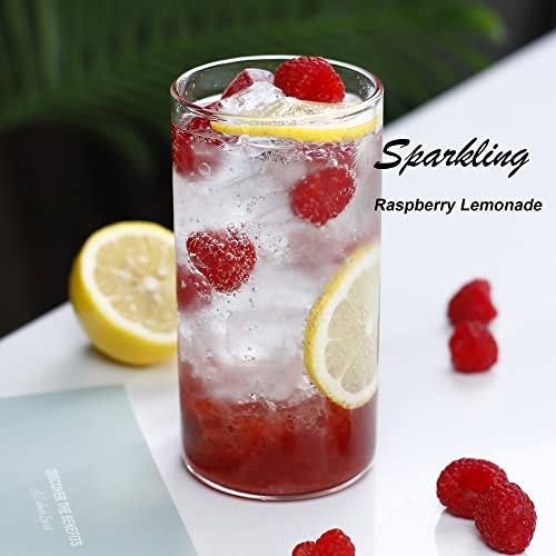LUXU Drinking Glasses 19 oz, 4 pcThin Highball Glass,Clear Tall Beer Glass | Lead-Free Glassware,Clear Everyday Drinkware,Water Glasses,Mojito Glass Cups,Bar Glassware,and Mixed Drink Cocktail Glass Set - style: 19 OZ highball glass