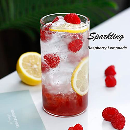 LUXU Drinking Glasses 19 oz, 4 pcThin Highball Glass,Clear Tall Beer Glass | Lead-Free Glassware,Clear Everyday Drinkware,Water Glasses,Mojito Glass Cups,Bar Glassware,and Mixed Drink Cocktail Glass Set - style: 19 OZ highball glass