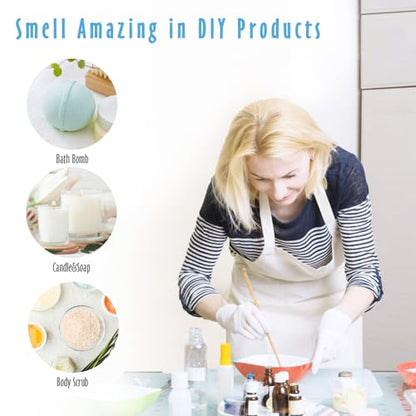 Fragrance Oil Set, MitFlor Clean Essential Oils for Diffusers for Home, 6 x10 ml, Fragrance Oil for Candle Soap Making, Diffuser Oils Gift Set, Fresh Linen, Pure Soap and More Scents