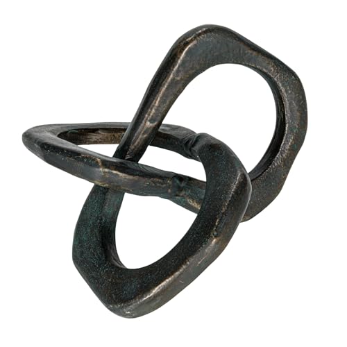 Bloomingville Antique Metal Knot Figurine, Black - color: Black