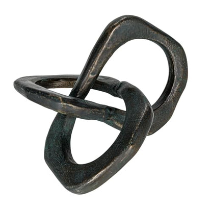 Bloomingville Antique Metal Knot Figurine, Black - color: Black