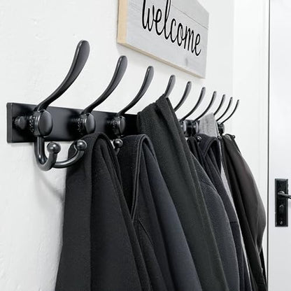 Coat Rack Wall Mount, Heavy Duty 12-Gauge Base vs Flimsy 1mm, Double-Thick Solid Anti-Snap Hooks, 16” Stud-Mount, Stainless Steel Hanger for Clothes Hat Entryway Closet Mudroom, Gold - color: Gold, size: L=17" (1pcs)